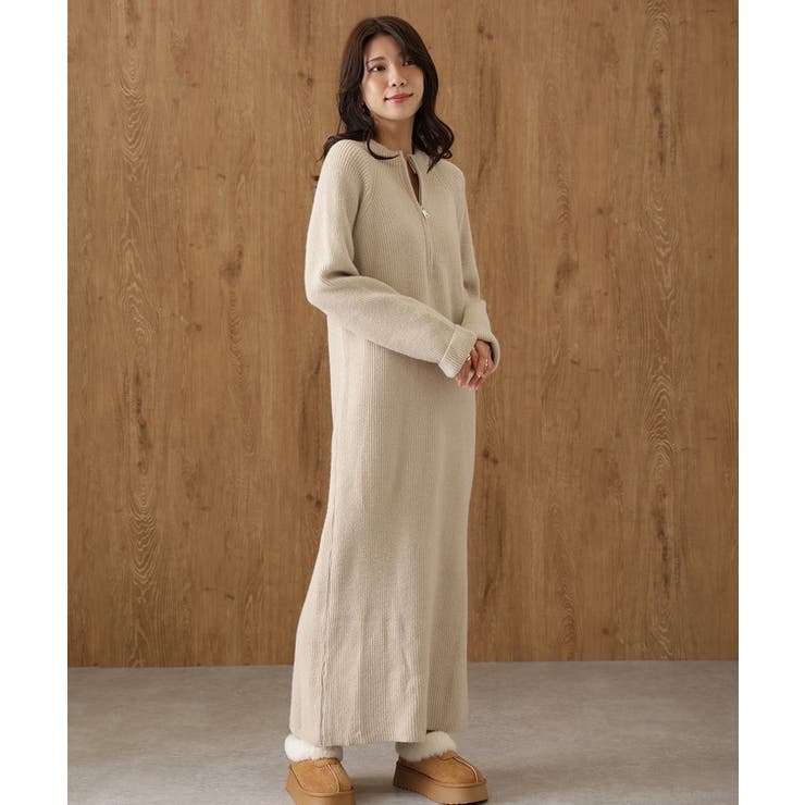 ハーフジップ リブ ロング | レースレディース  | 詳細画像17 