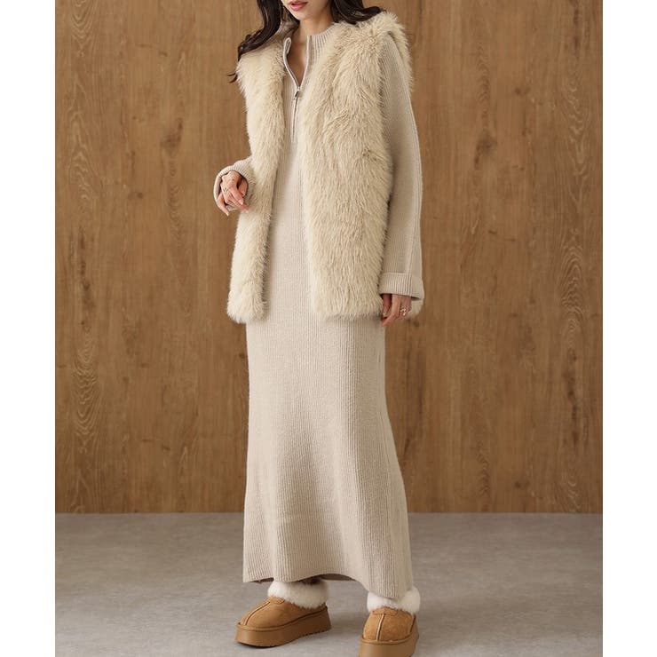 ハーフジップ リブ ロング | レースレディース  | 詳細画像19 