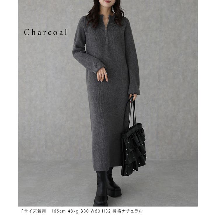 ハーフジップ リブ ロング | レースレディース  | 詳細画像7 