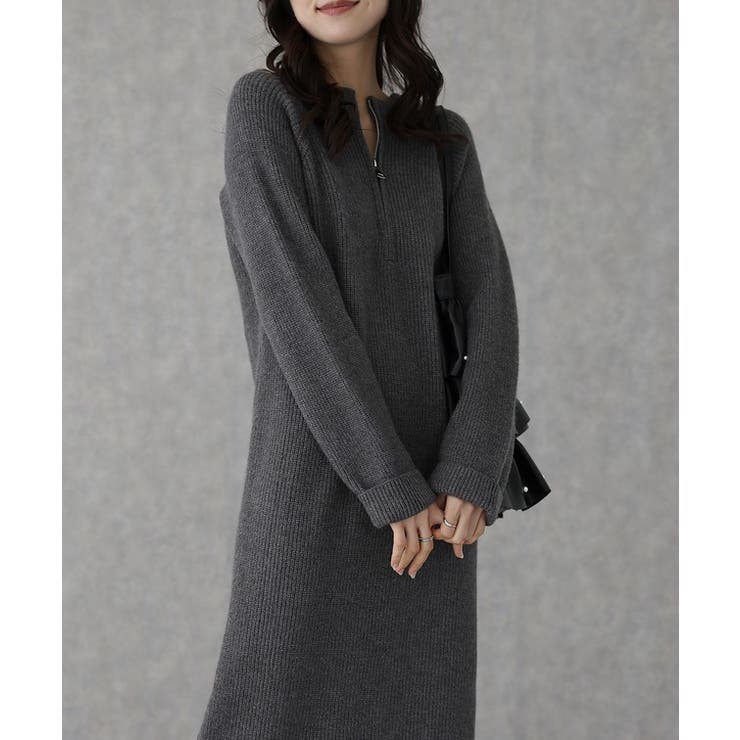 ハーフジップ リブ ロング | レースレディース  | 詳細画像8 