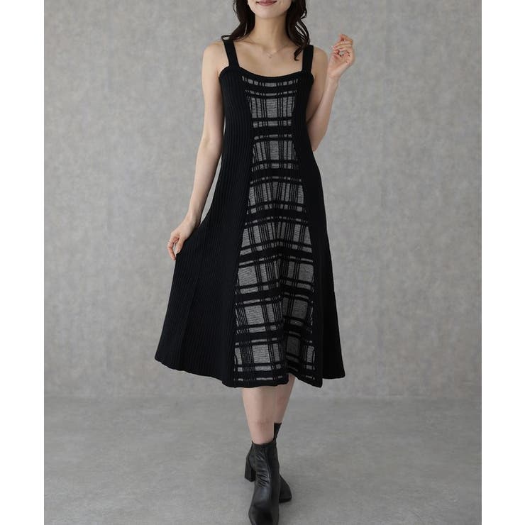 配色 チェック柄 レイヤード | レースレディース  | 詳細画像7 