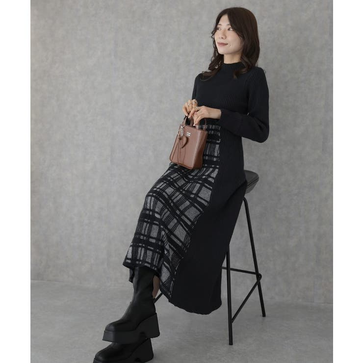 オフネック 配色 チェック柄 | レースレディース  | 詳細画像7 