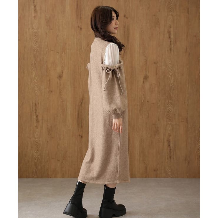 異素材 配色 リボン | レースレディース  | 詳細画像17 