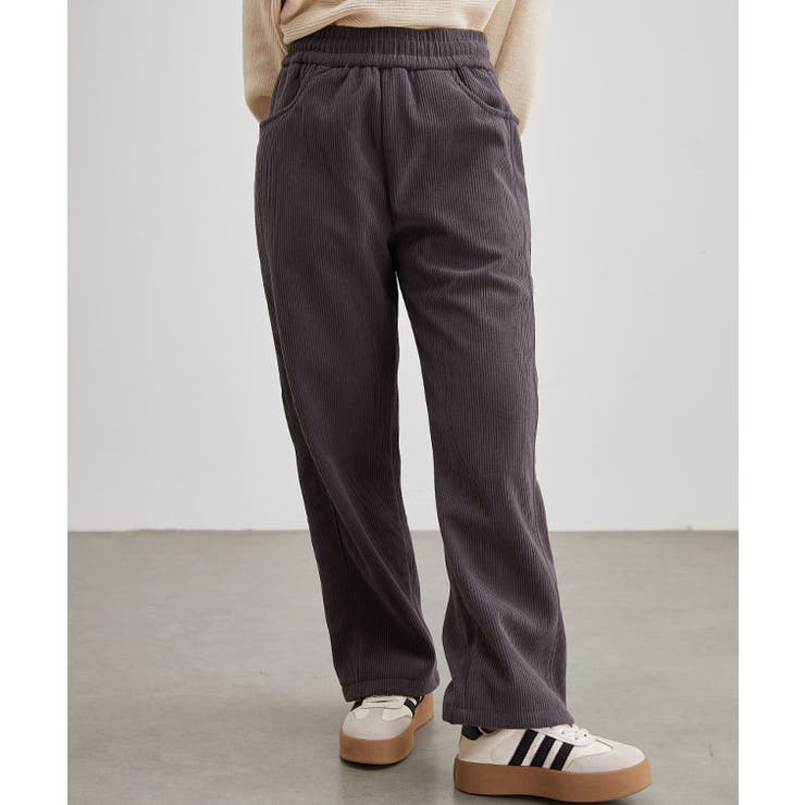 ソリッドカラー コーデュロイ クロップド | レースレディース  | 詳細画像12 