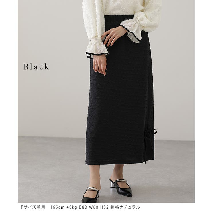 ジャガード リボン スリット入り | レースレディース  | 詳細画像2 