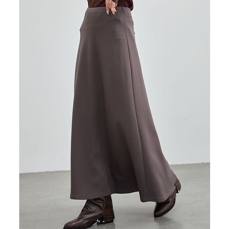 ソリッドカラー ベーシックハイウエスト マキシ | レースレディース  | 詳細画像4 