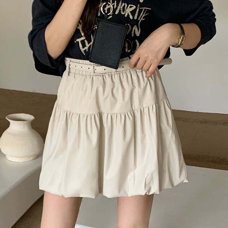 ベルト付き ティアード ギャザー | レースレディース  | 詳細画像1 