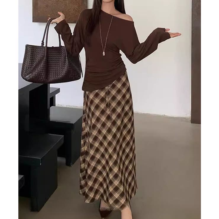 ロング リボン付き チェック柄 | レースレディース  | 詳細画像6 