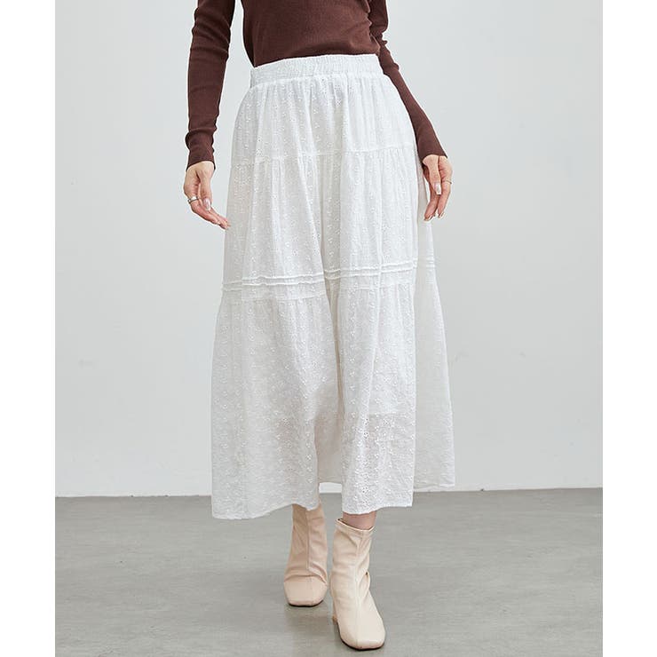 カットレース フレア ギャザー | レースレディース  | 詳細画像10 