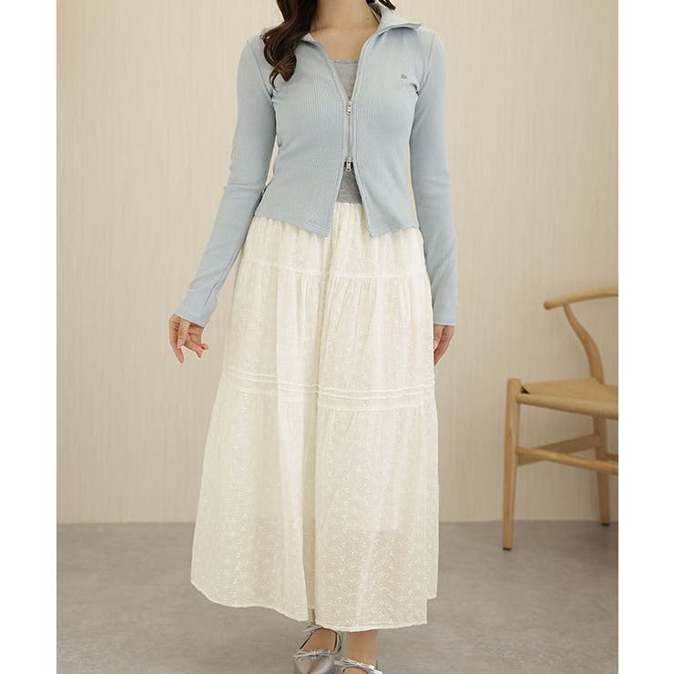 カットレース フレア ギャザー | レースレディース  | 詳細画像7 