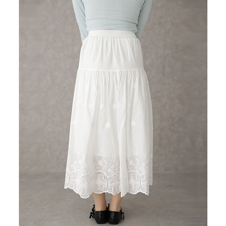 コットン フラワー 刺繍 | レースレディース  | 詳細画像6 