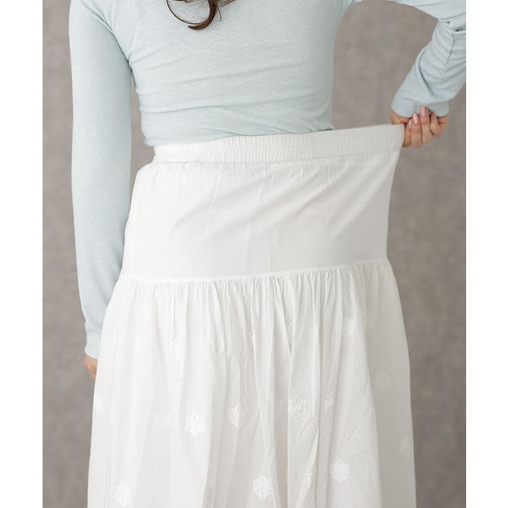 コットン フラワー 刺繍 | レースレディース  | 詳細画像8 