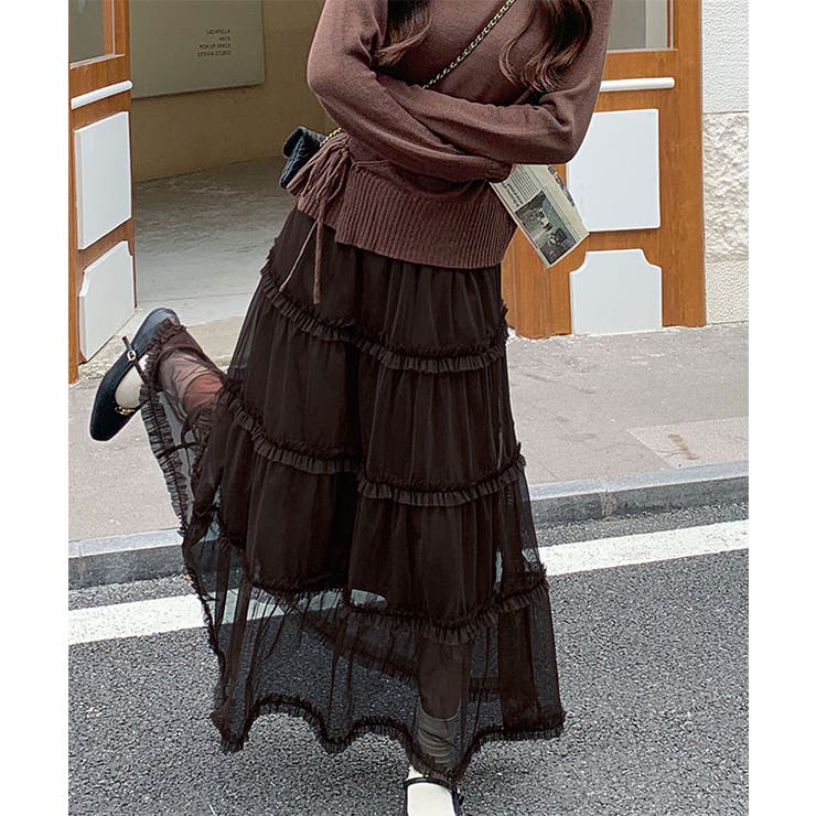 フリル ティアード チュール | レースレディース  | 詳細画像11 