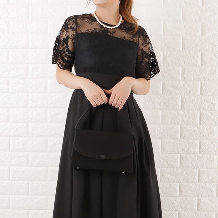 ラウンドフラップ ブラック フォーマルバッグ | レースレディース  | 詳細画像9 