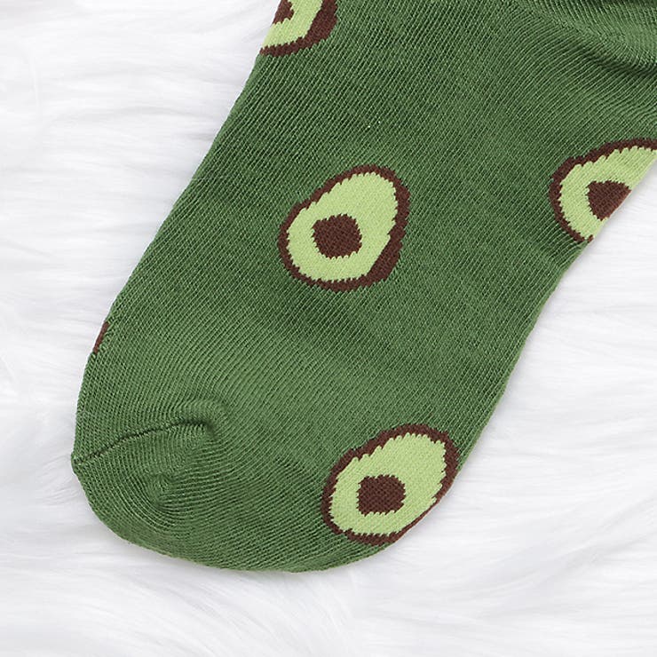 靴下 ショートソックス アボカド柄 | レースレディース  | 詳細画像18 