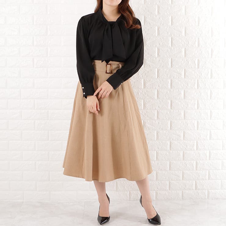 シフォン ボウタイ ブラウス[品番：LCLW0002977]｜レース