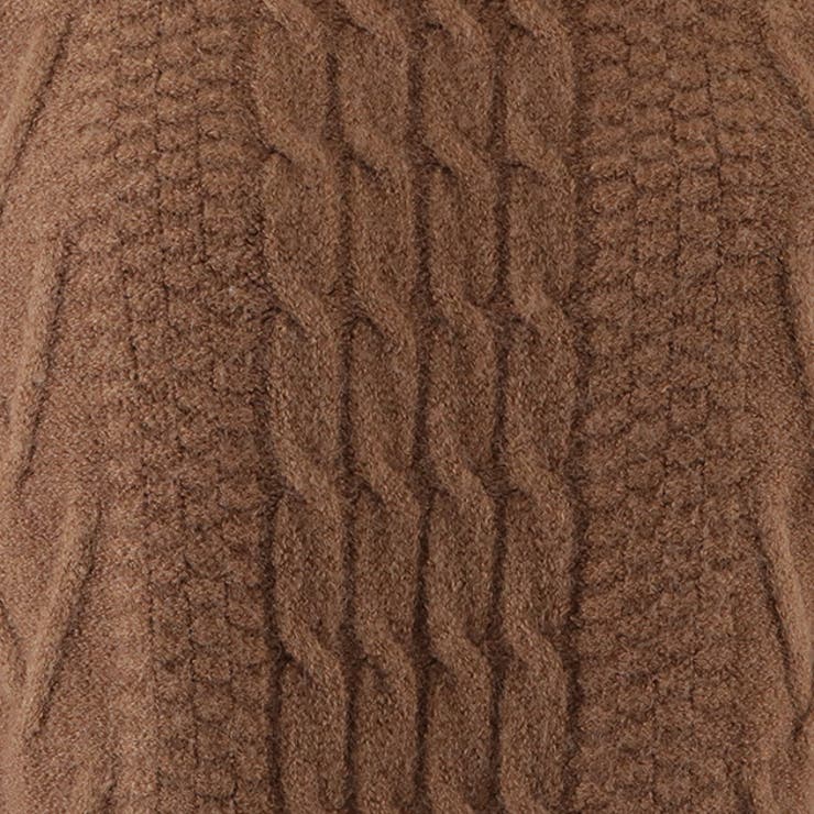 nori！オーバーサイズケーブルニット Olu. ニット セーター オーバーサイズケーブルニット「2way