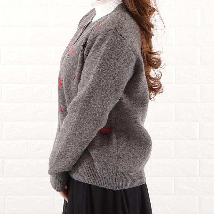 チェリー ニット カーディガン | レースレディース  | 詳細画像4 