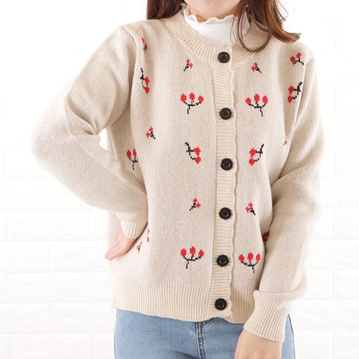 チェリー ニット カーディガン | レースレディース  | 詳細画像10 