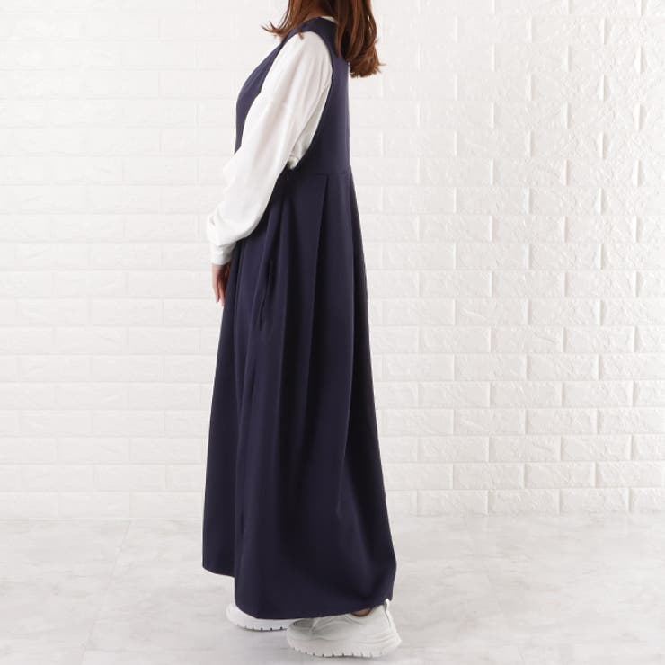 深Vネック ジャンパースカート Vネック | レースレディース  | 詳細画像16 