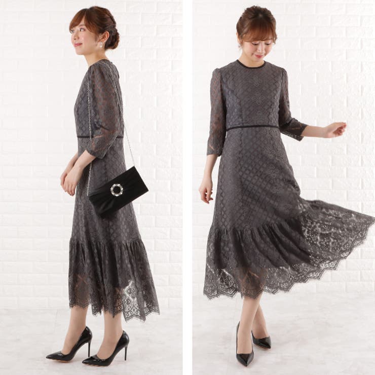 Free People 総レースワンピ　新品 セール】総レース ビスチェ レイヤード ロング ワンピース
