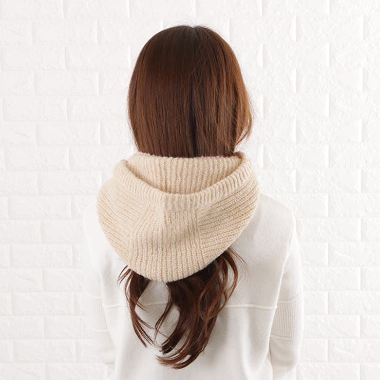 バイカラー ニット バラクラバ[品番：LCLW0003166]｜レース