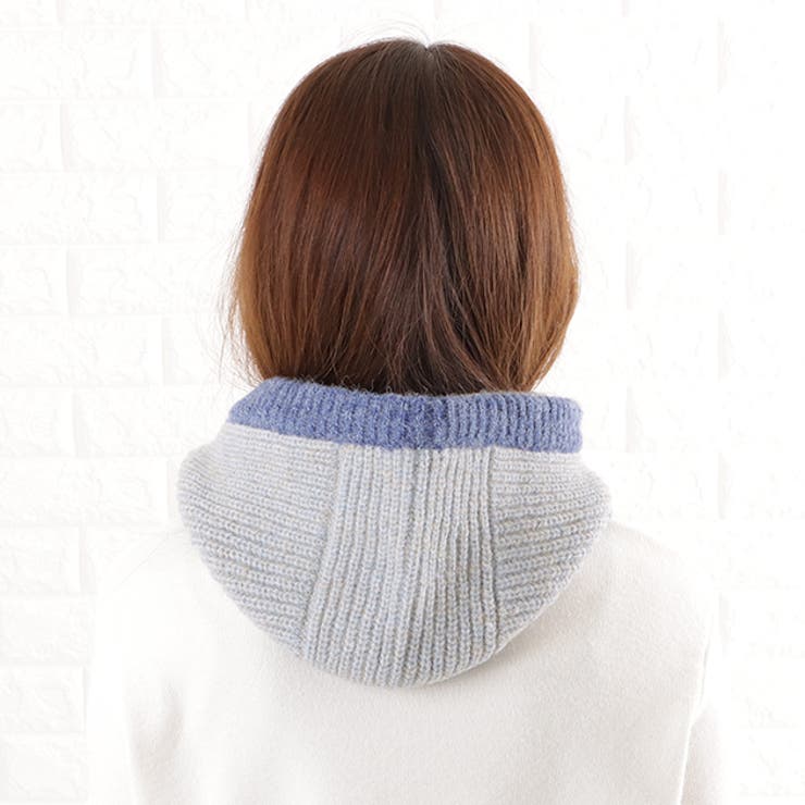 バイカラー ニット バラクラバ[品番：LCLW0003166]｜レース