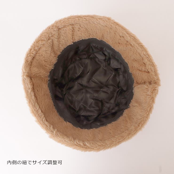 エコファーバケットハット帽子レディースかわいい防寒たためる持ち運び便利シンプルナチュラルフェミニンガーリーきれいめカジュアルストリートアウトドア旅行秋冬アイボリーブラックモカ