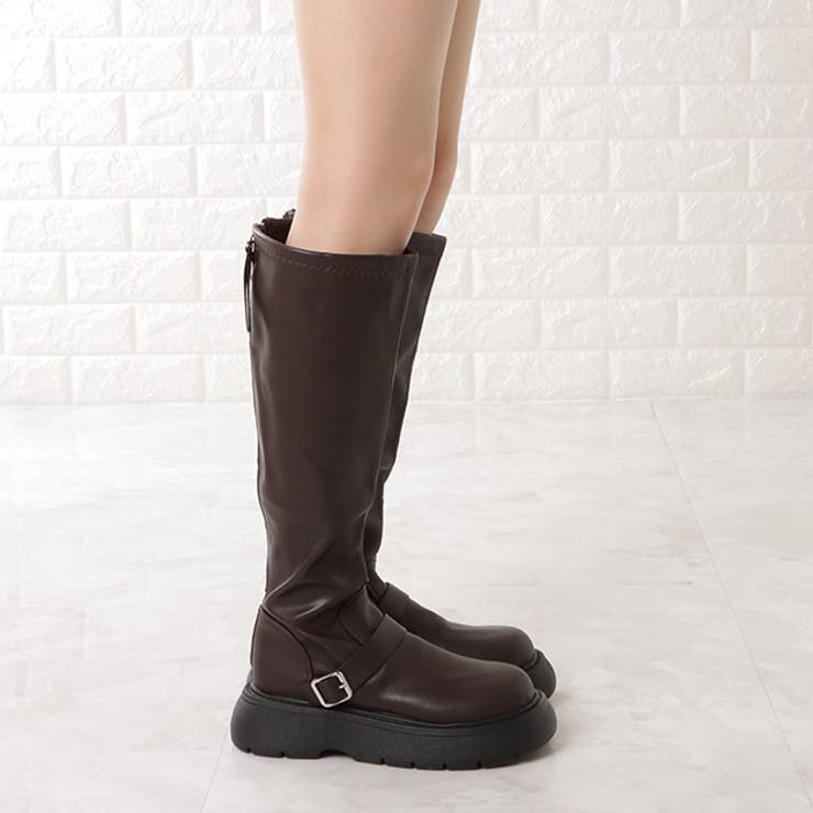 厚底 プラットフォーム ロングブーツ | レースレディース  | 詳細画像9 