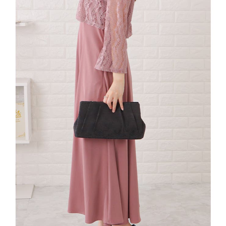 ジャガード がま口 パーティーバッグ | レースレディース  | 詳細画像5 