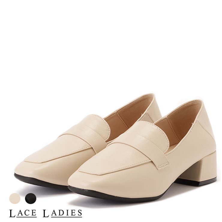 ローファーパンプス レディース 靴[品番：LCLW0003255]｜レース