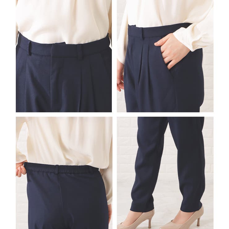 タックペプラムジャケット＆ボウタイブラウスパンツスーツ レディース 女性 | レースレディース  | 詳細画像19 