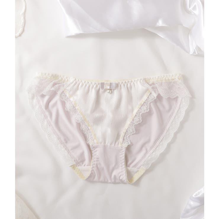 専用❤️大人気❤️パステルレース❤️上下セット❤️バックレース❤️シフォン❤️ シフォン レース ショーツ[品番：LCLW0003683]｜レース