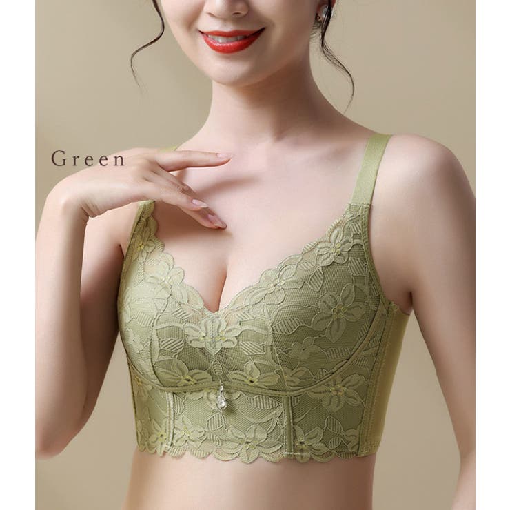 フラワーレース 脇高 ブラジャー | レースレディース  | 詳細画像11 