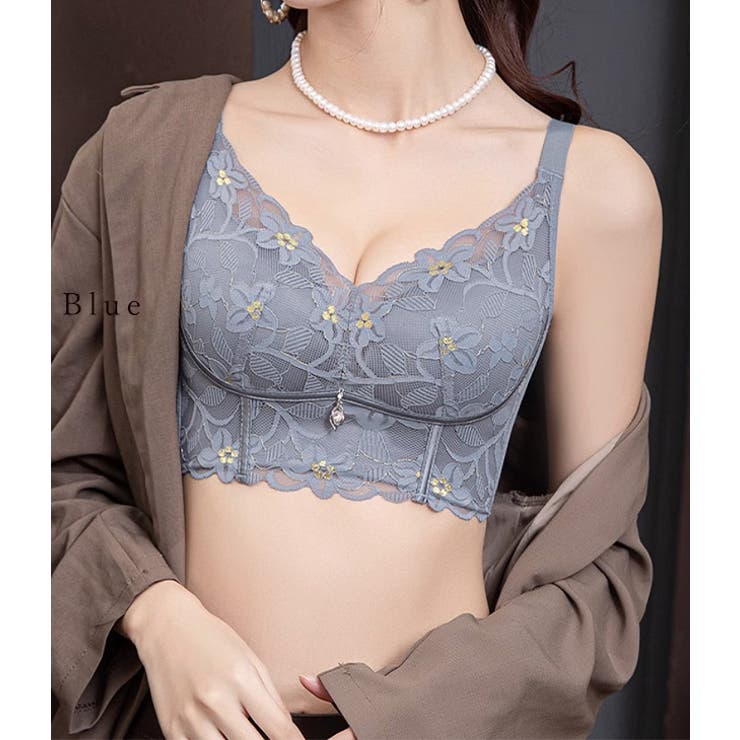 フラワーレース 脇高 ブラジャー | レースレディース  | 詳細画像14 