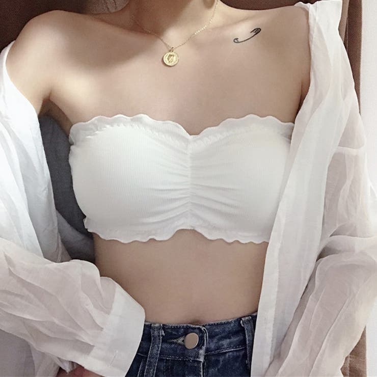 ノンワイヤー リブ チューブ | レースレディース  | 詳細画像1 