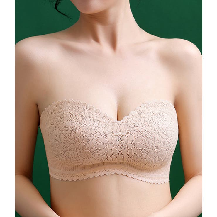 フラワーレース チューブトップ ブラジャーノンワイヤー | レースレディース  | 詳細画像13 