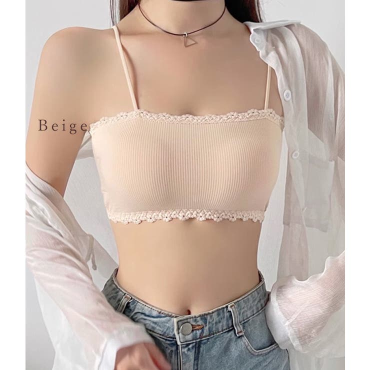 リブ チューブトップ ブラトップ | レースレディース  | 詳細画像11 