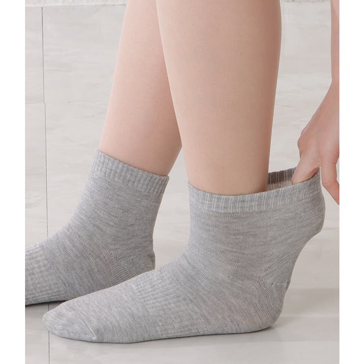 【10足セット】ベーシックコットン無地ショート丈ソックス レディース ソックス | レースレディース  | 詳細画像19 