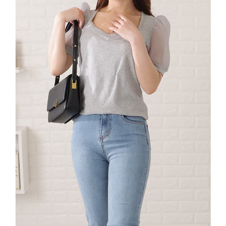 パフスリーブ ニット カットソー | レースレディース  | 詳細画像12 