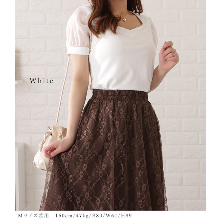 パフスリーブ ニット カットソー | レースレディース  | 詳細画像17 