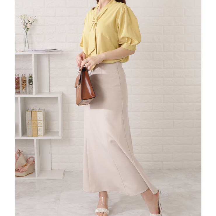 ボウタイ付半袖とろみブラウス 女性 レディース | レースレディース  | 詳細画像19 