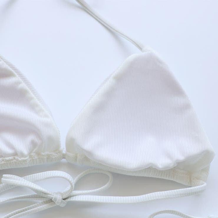 ベーシックストラップトライアングルビキニセット 女性