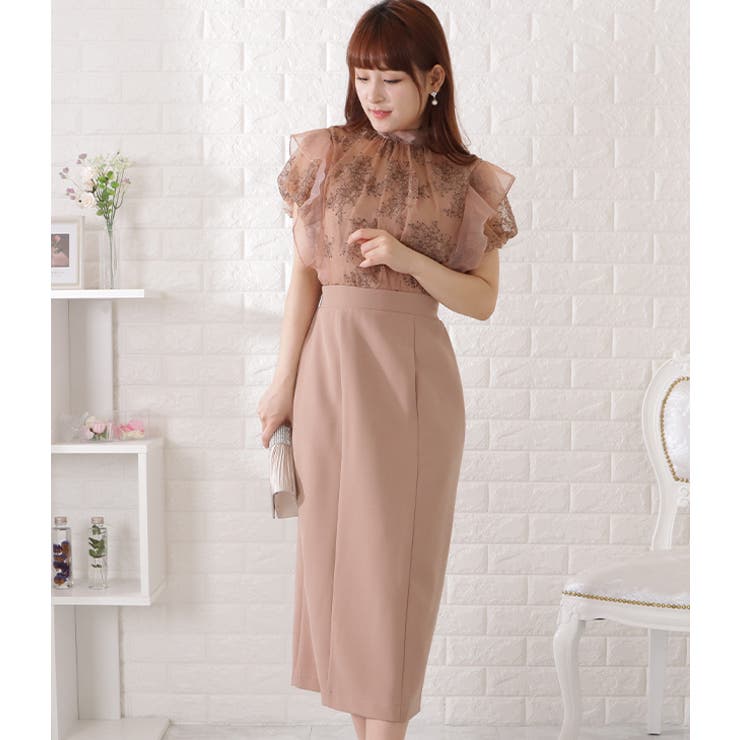 パフスリーブレースドッキングワンピース 女性 レディース | レースレディース  | 詳細画像6 