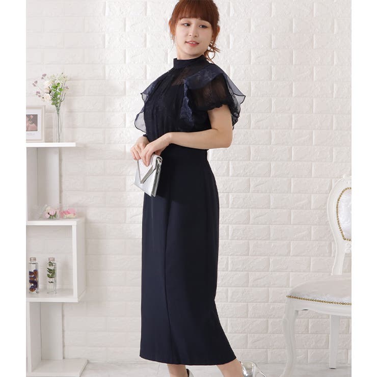 styling/｜リバーレースパフスリーブワンピース