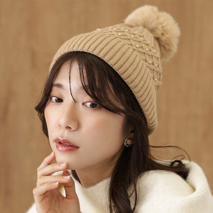 パール付き ポンポン ニット | レースレディース  | 詳細画像1 