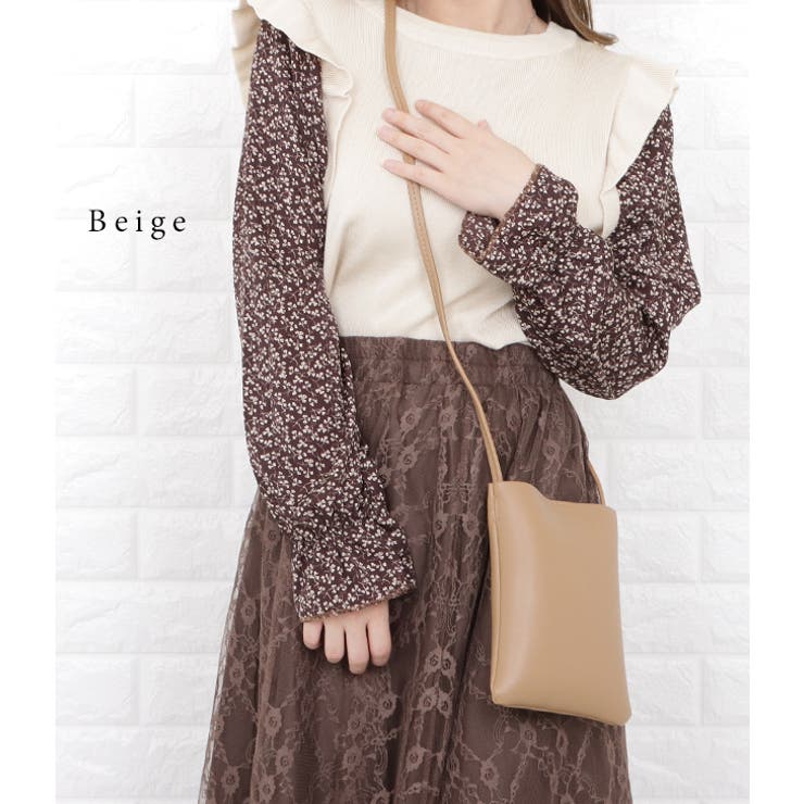 スクエア型 ポシェット ミニショルダーバッグ | レースレディース  | 詳細画像8 