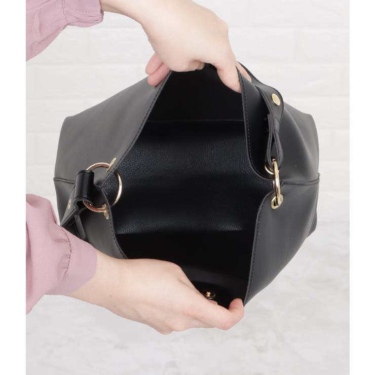 大容量 ショルダーバッグ A4サイズ収納 | レースレディース  | 詳細画像6 