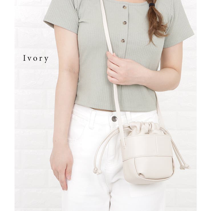 巾着バッグ ミニショルダーバッグ ポシェット[品番：LCLW0003971