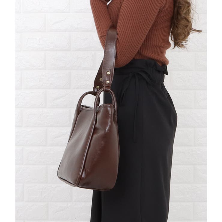 ワンハンドル ショルダーバッグ 合皮 | レースレディース  | 詳細画像14